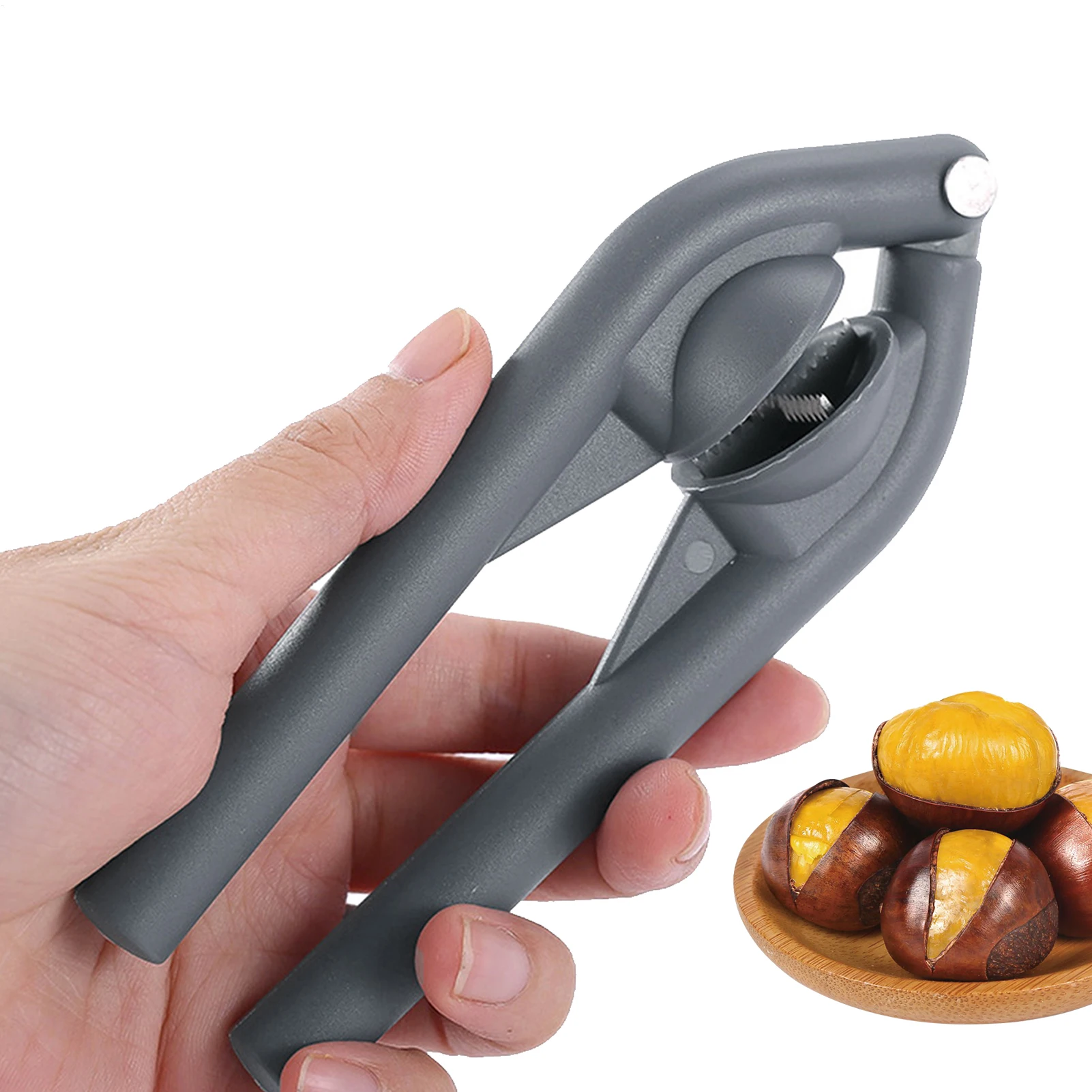 Kitchen Nut Peeling Sheller Multi-functional Nut and Walnut Cutter Manual Chestnut Opener for Office Party Family Nights
