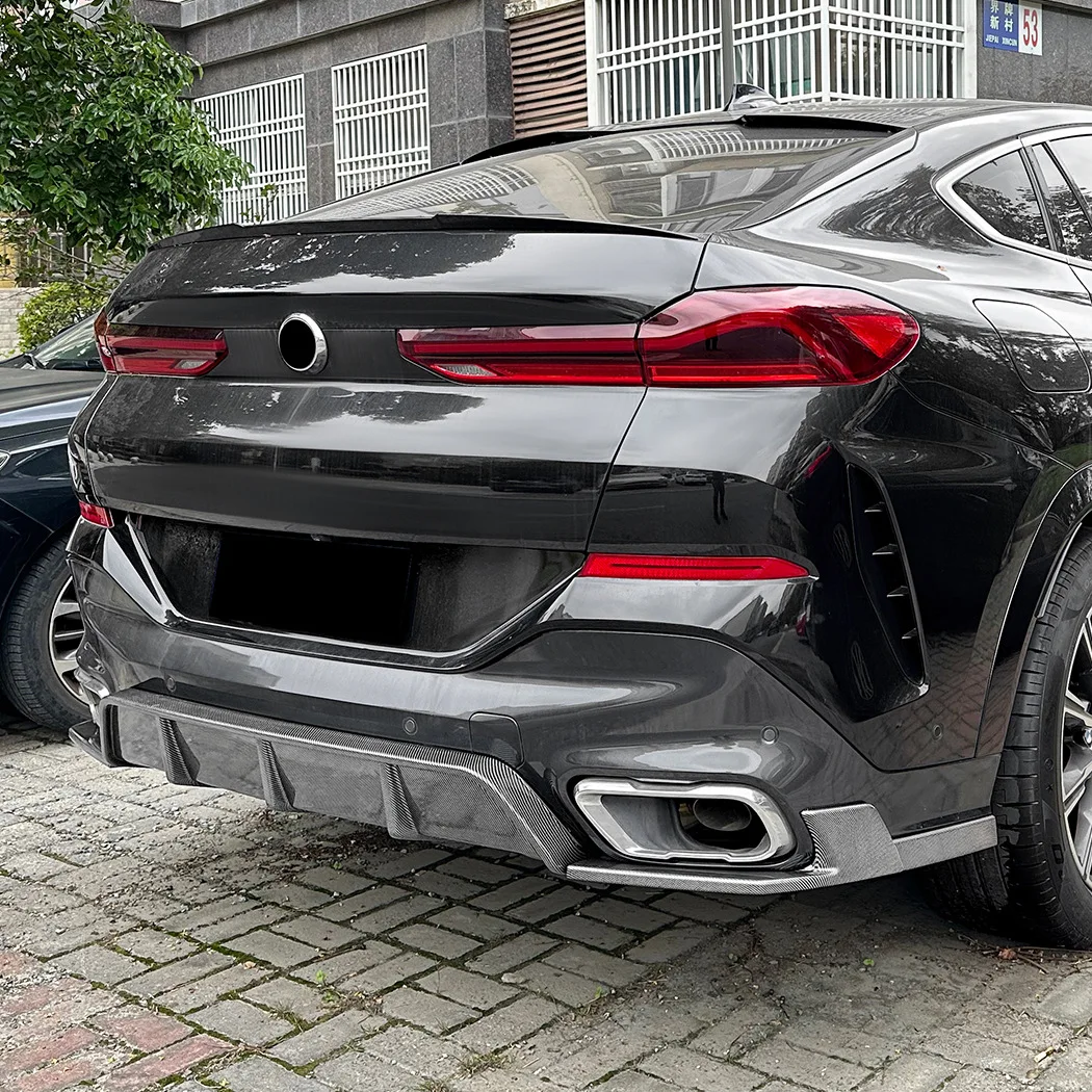 Suitable for BMW X6 G06 M Sport 2019+ rear lip rear blade spoiler wind knife modification