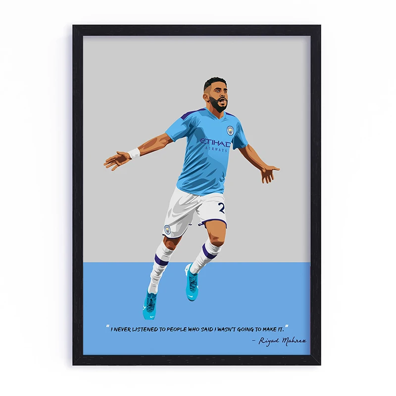 Famous Soccer Spoters Poster Canvas Printing Poster Soccer Home Room Wall Art Decor Players Fans Gift Prints Wall Decoration