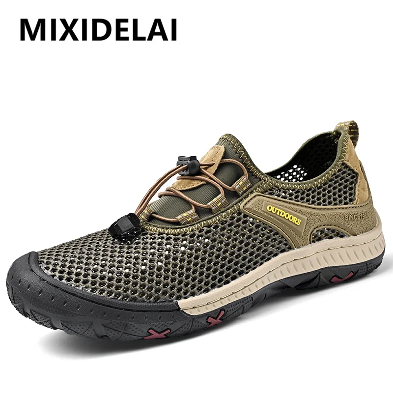 Brand New Summer Men Casual shoes Breathable Mesh cloth Loafers Soft Flats Sneakers Handmade Male Driving shoes Large Size 38-48