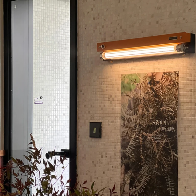 2026 European Art Design LED Switch Dimming Wall Lamp New Style Metal Clear Acrylic Tube Industry Sconce Bedroom Parlor Shop Dec - view 5