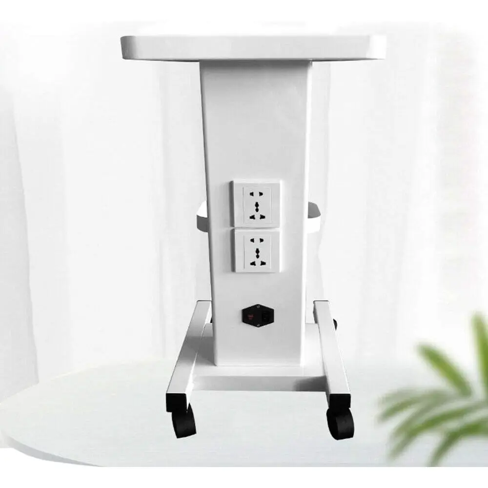 

3-Tier Rolling Beauty Organizer Trolley with Steel Frame for Lab, Spa, and Home Storage