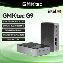 GMKtec Nucbox G9 MINI NAS New Mold Intel N150 MINI PC Windows 11 Pro LPDDR5 M.2 2280 SSD Dual Triple Screen computer