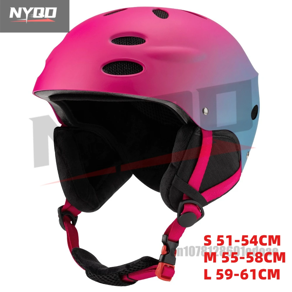 

Unisex Ski Helmet Gradient Color Snowboard Helmet Winter Sports Safety Gear for Adults