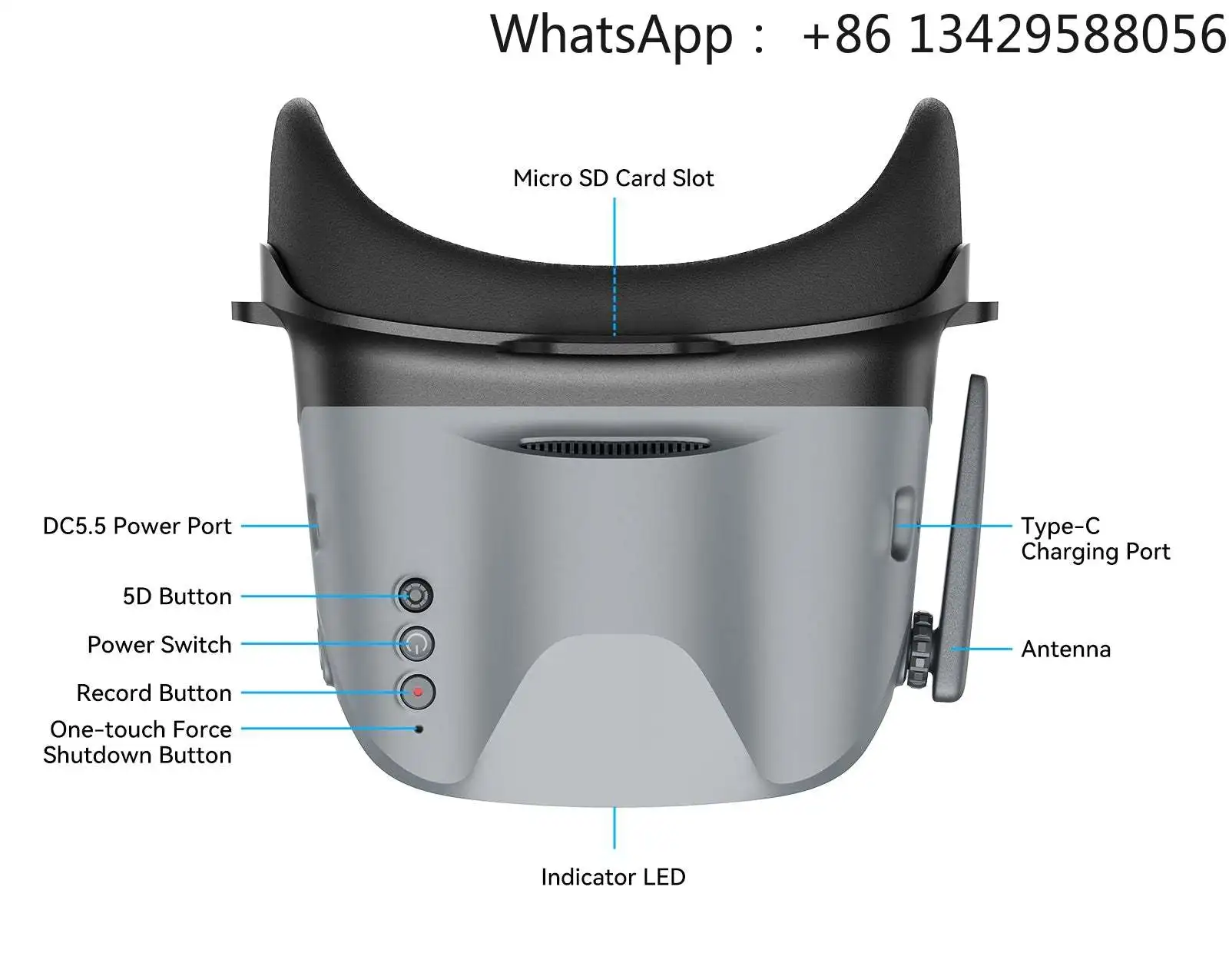 BETAFPV VR04 FPV Goggles Supports FAT32 System
