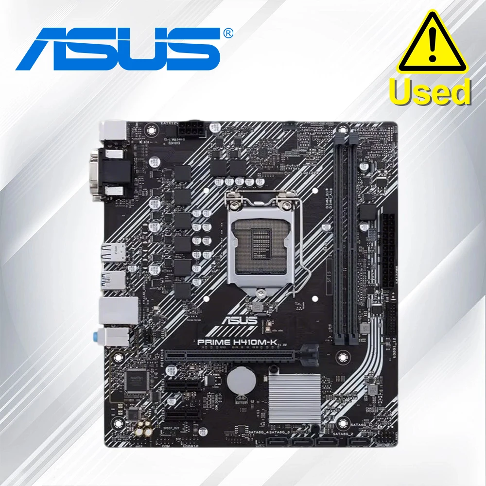 

ASUS PRIME H410M-K INTEL H410 LGA 1200 MICRO ATX DVI VGA USB 3.2 GEN 1 TYPE-A 1 ГБ ETHERNET