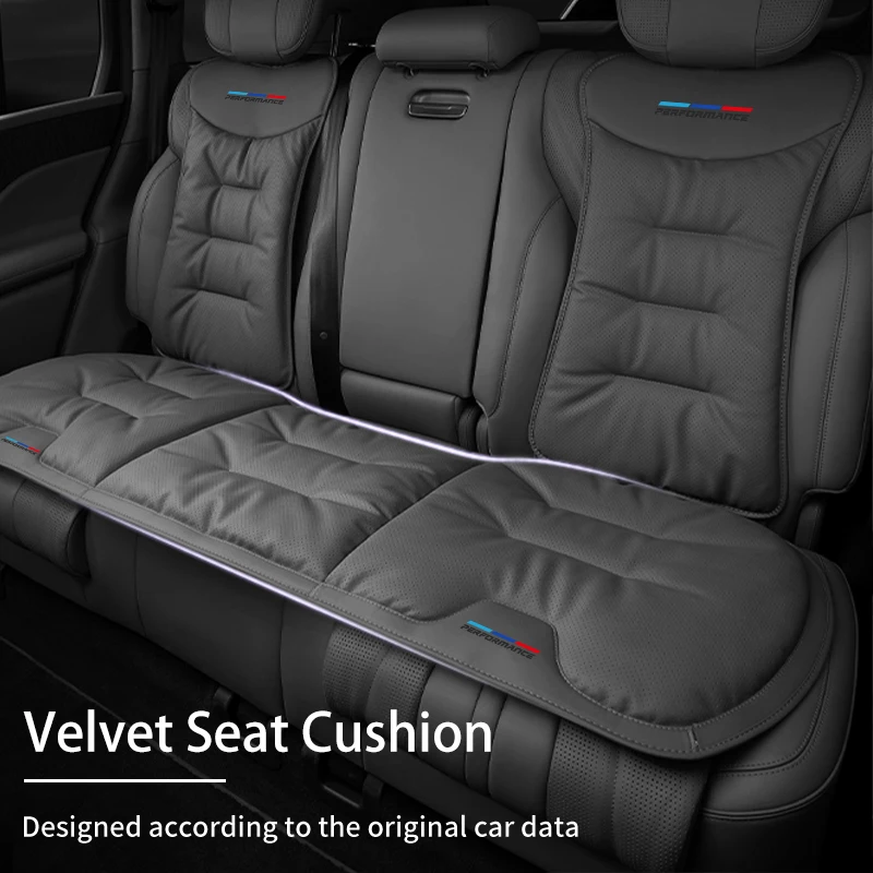 Car Interior Velvet Cushion Winter Nappa Leather Backrest Seat Cover For BMW 1 3 5 Series X1 X4 X5 X7 G20 G38 F20 F39 F48 E46