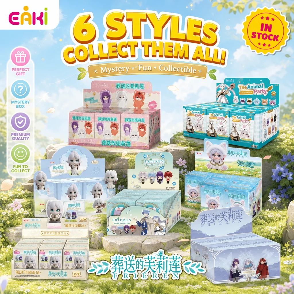 En stock, colgante de la serie completa de Frieren: Beyond Journey's End de EAKI, juguete coleccionable en caja sorpresa, adornos, regalos navideños