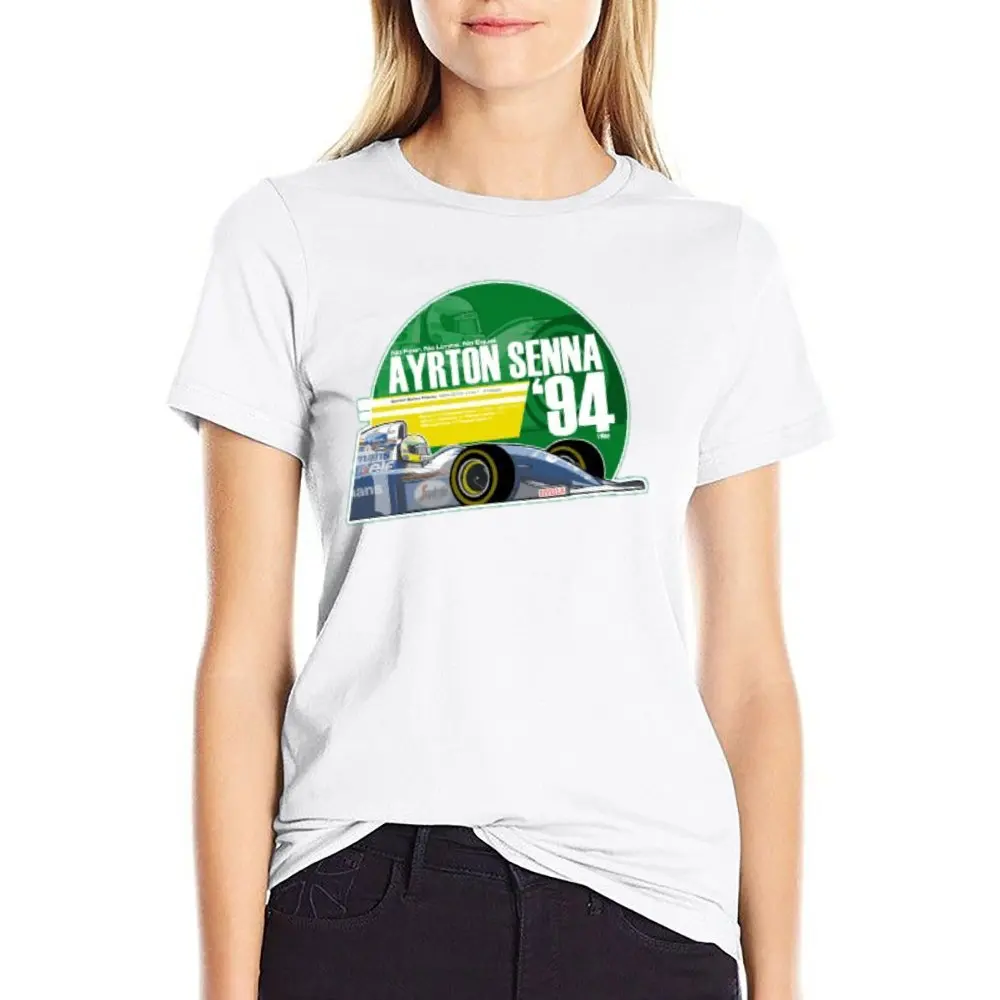 Harajuku Ayrton Senna F1 Race Raer 16 T-shirt  Move Top Tee Graphic Cool Humor Graphic Fitness