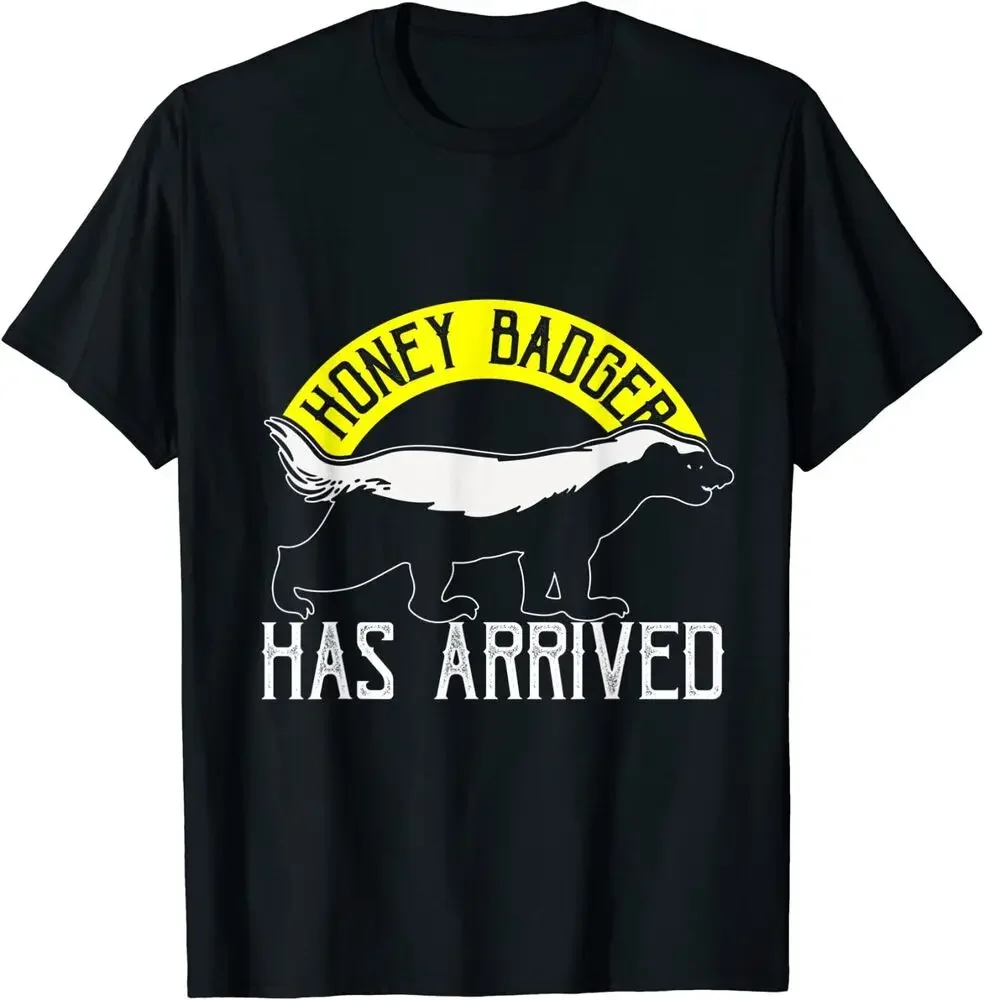 Футболка Honey Badger Has Arrived, 100% хлопок, с круглым вырезом и коротким рукавом, летняя повседневная мужская футболка, уличная одежда