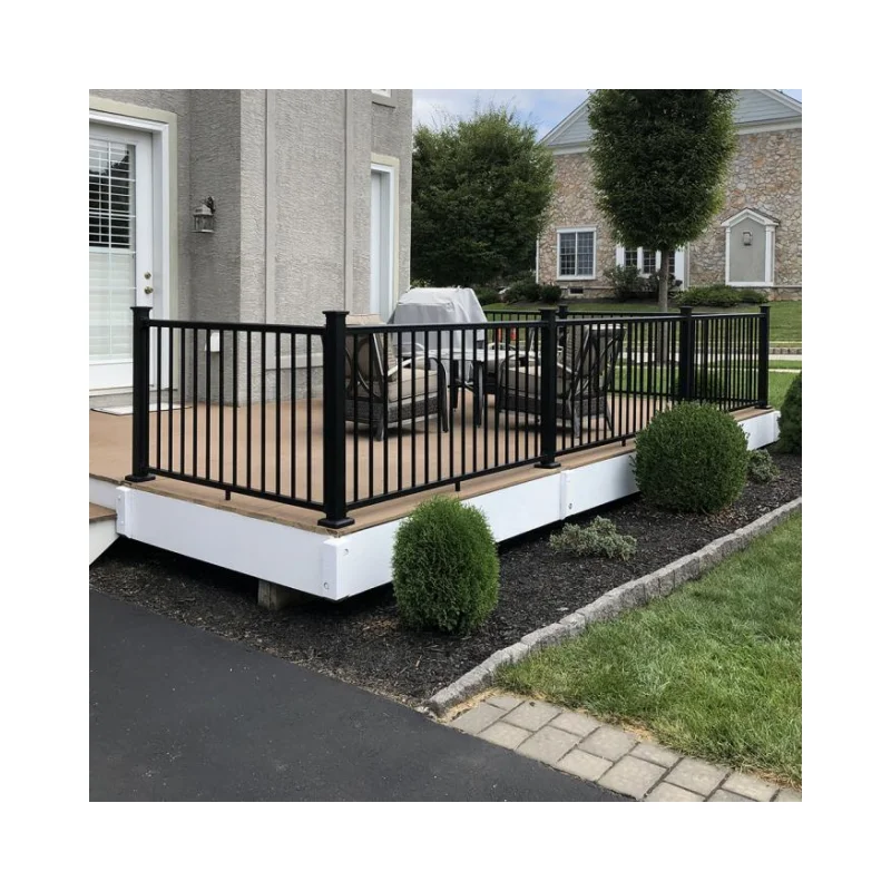 Customization Metal Balustrade System Handrails Stair Railings Balcony Terrace Powder Coated Deck Outdoor Balusters Aluminium