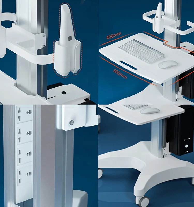 

Устройство для сканирования полости рта с креплением для монитора и держателем для сканера полости рта Тележка для стоматологической клиники для больничной клиники