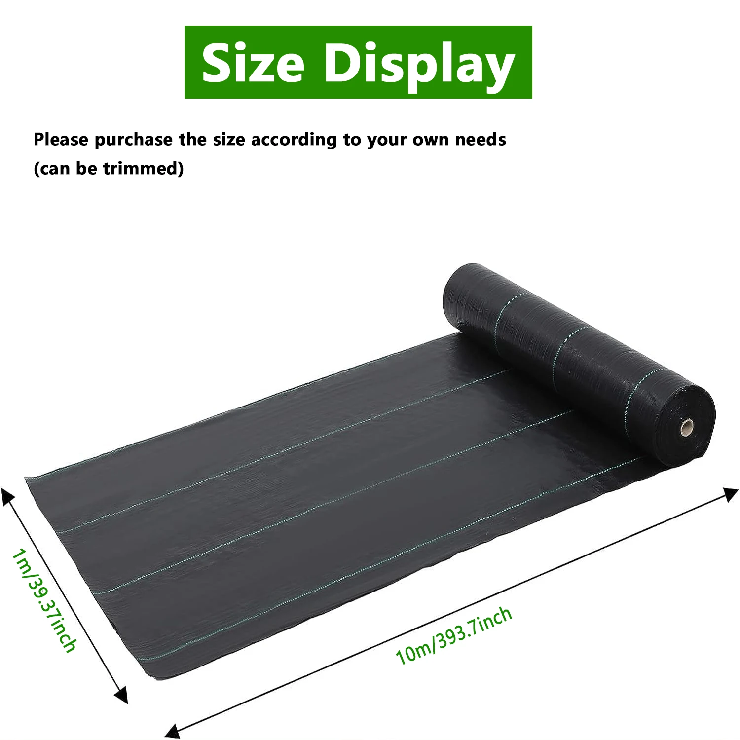 Grass Proof Cloth Garden Agricultural Weed Barrier Cloth Breathable PP Grass Proof Net Geotextile Greenhouse Weed Control Mat