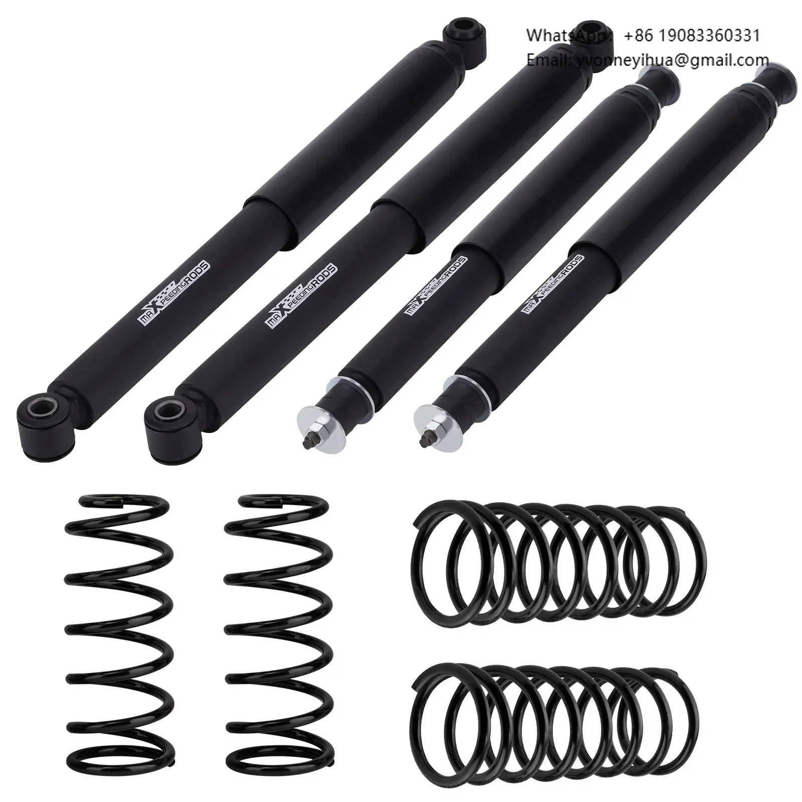 MaXpeedingrods 2inch Lift Kit Coil Springs + Shocks for Nissan Patrol GQ Y60 GU Y61 1988-UP
