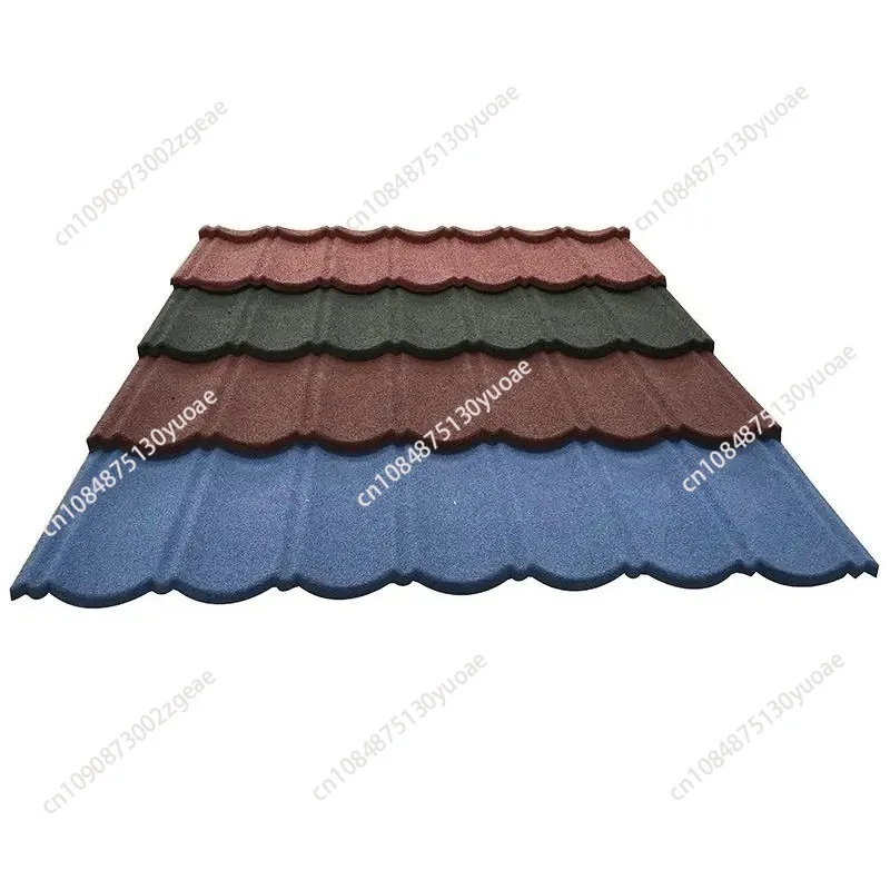 Extended stone coated roof tile metal roof panel