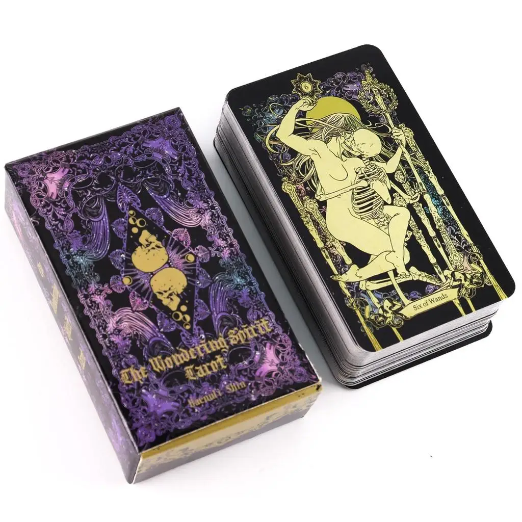 The Wondering Spirit Tarot Decks Wysokiej jakości gry planszowe do wróżenia Gry rozrywkowe na imprezach Okultystyczna gra karciana