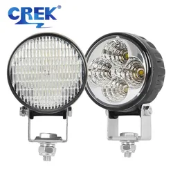 CREK Car LED Fog Lights 3 Inch Motorcycle Headlight 12V 24V Round Work Lamp for UAZ UTV Van Tractor Off Road 4x4 Boat Niva Lada