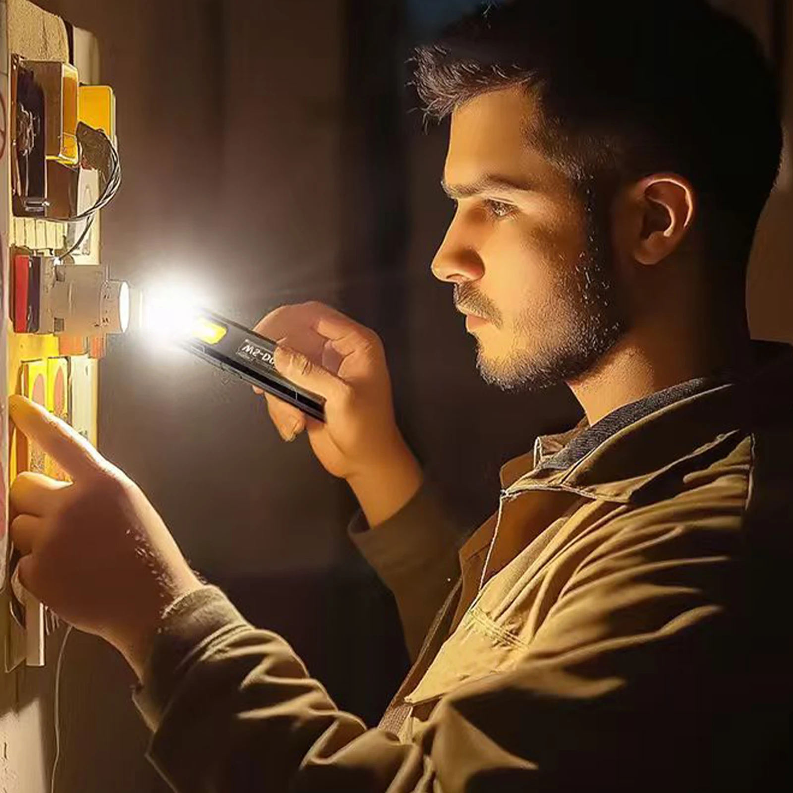 COB مصباح ليد جيب 550 لومينز ضوء العمل مع قاعدة مغناطيسية ومشبك جيب مصباح يدوي لإصلاح السيارات/التخييم/الطوارئ #2