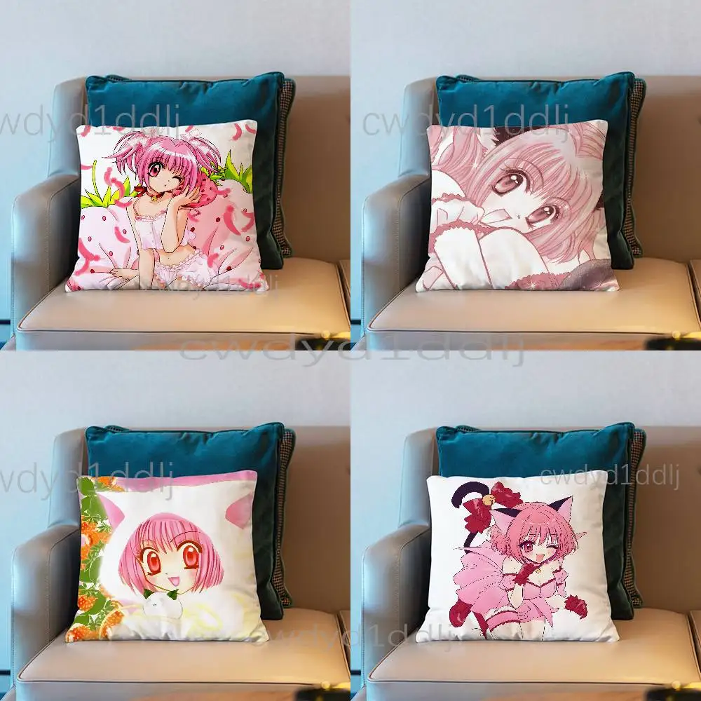 

T-Tokyo Mew Mew Ichigo Pillowcases Cute Funny Pillow Case For Wedding Party Home Decor Comfy Pillow Cover