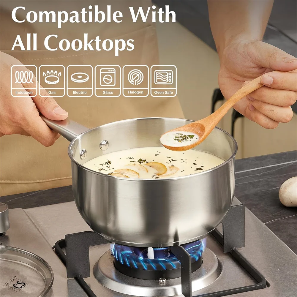 10-Piece Stainless Steel Cookware Set 5