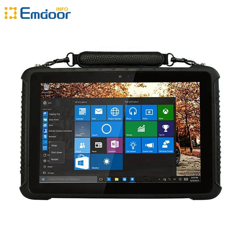2025 venda quente emdoor melhor 10.1 Polegada android 128g industrial ip68 robusto tablet netbooks com impressão digital nfc 1d código de barras 2d
