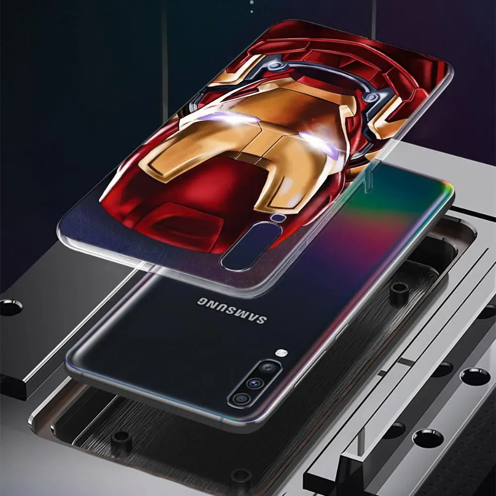 Clear Soft TPU Phone Case For Samsung Galaxy Note 20 Ultra 5G 8 9 10 Lite Plus A50 A70 A20 A04 Cover Marvel Superheroes Posters