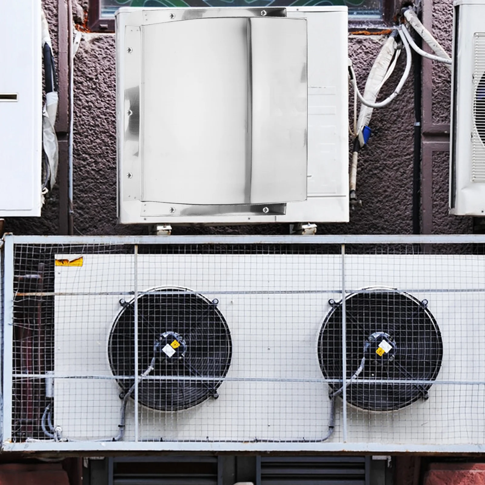 غطاء غطاء عادم معدني بفتحة تهوية عادم من الفولاذ المقاوم للصدأ بمظهر كلاسيكي مضاد للتشوه لغطاء فتحة تهوية من الفولاذ المقاوم للصدأ في الهواء الطلق للمطبخ #5