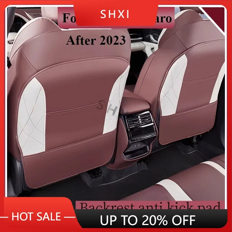 Good Quality New For Geely Monjaro Xingyue L 2023 2024 2025 Car Seat Back Anti Kick Pad Mat Leather Anti Dirty Protector Interio