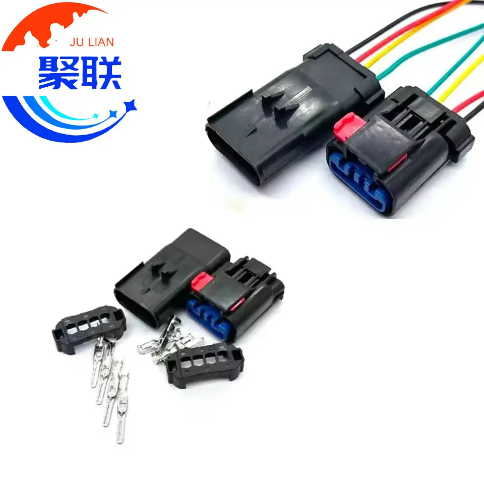 1Set 4Pin 2.8mm Female Phase Sensor 54200409 54200413 Auto Light Plug Lamp Connector for Cummins Mercedes