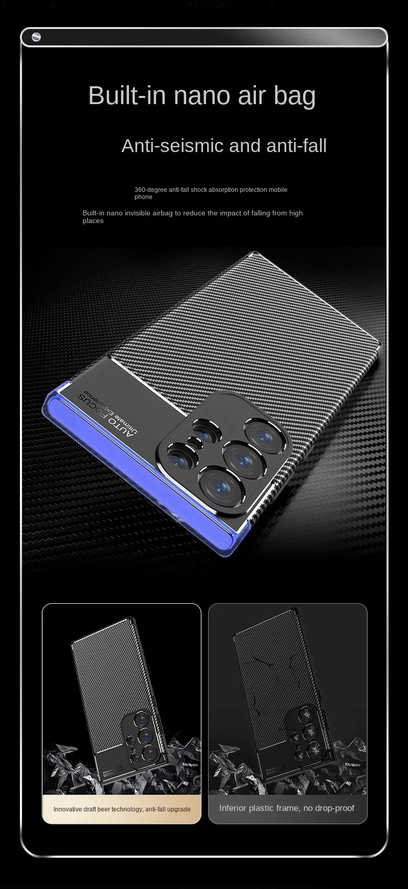 Weiche Silikon Schwarze Handyhülle für Samsung Galaxy S26/S24/S25/S23 FE/Ultra/Plus A35/A25/A05S/A55/A06/A16/A26/A36/A56 Cover – Detail 8