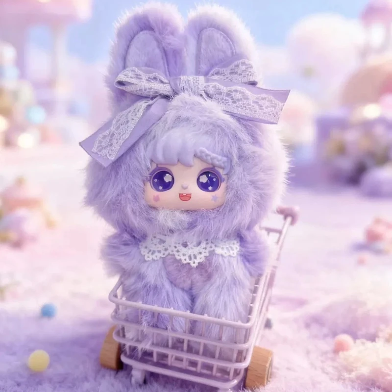 

Новая оригинальная слепая коробка Sanmi Sweet Bud Bunny Series, милая плюшевая кукла, брелок для ключей, сумка, очаровательный подарок для девочек и женщин