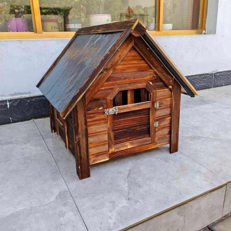 

Rainproof and windproof dog house outdoor outdoor house indoor and outdoor dog cage