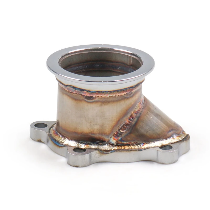 Stainless Steel Adapter For T25 T28 GT25 GT28 To 2.5 Inch Turbo Down Pipe Adapter 63Mm V-Band Clamp Flange