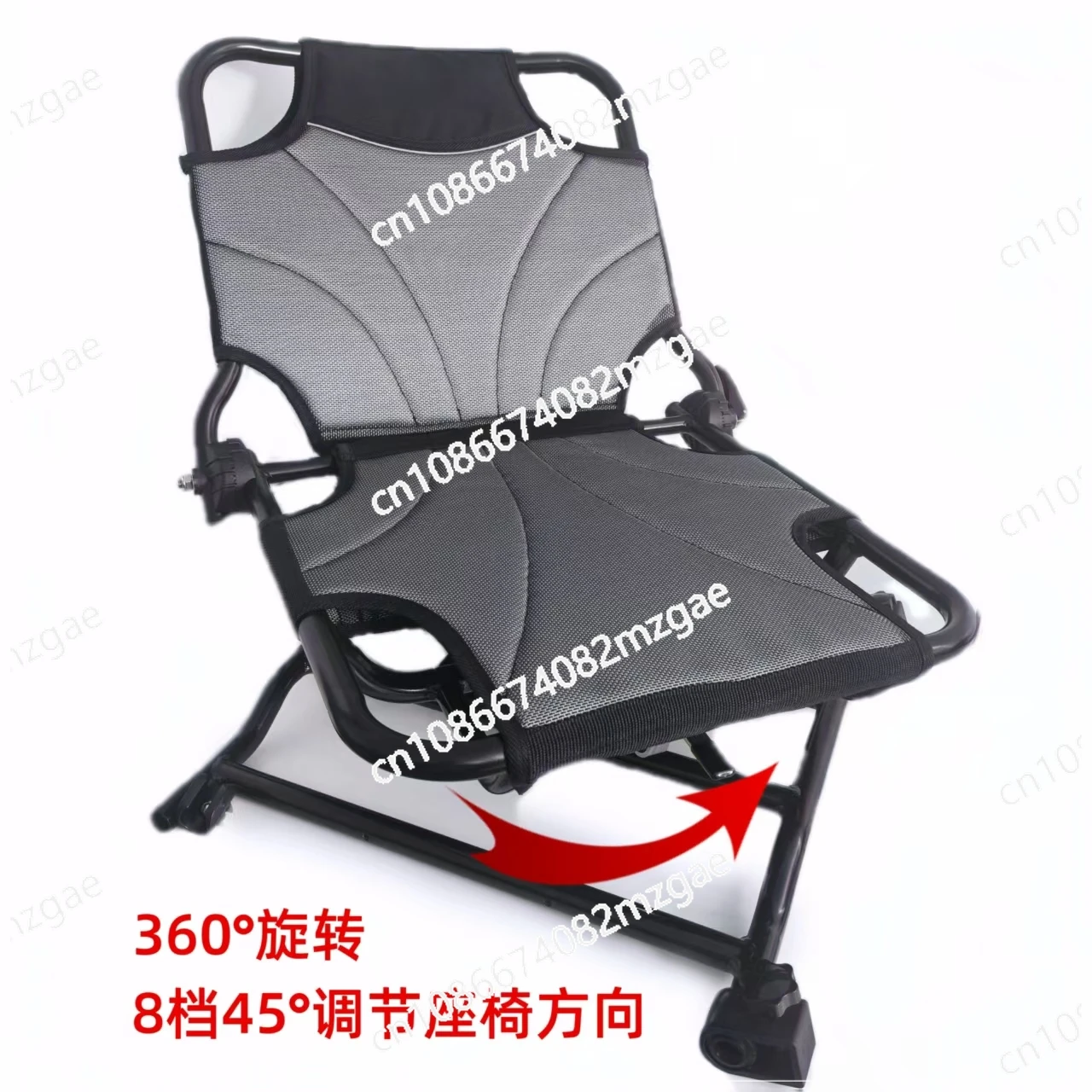 New 360° Rotating Folding Flat Seat - Aluminum Alloy Lightweight Portable Design for Outdoor Indoor