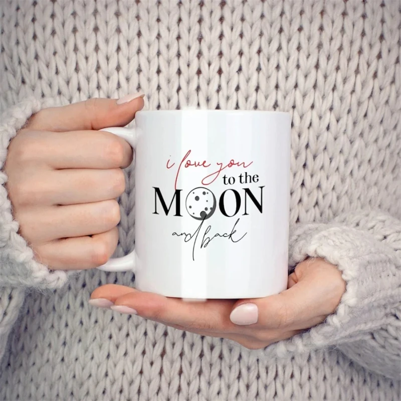 

I Love You To The Moon and Back Again, Birthday Gift for Boyfriend/mary Mary, Creative Ceramic Tea Cup