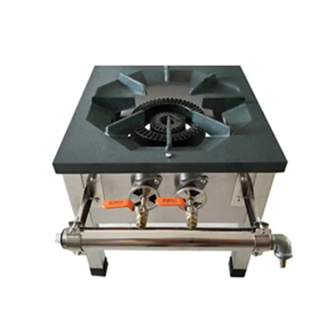 Hot sales Stainless steel low foot single double eyes three link energy liquefied gas burner, low foot gas stove short