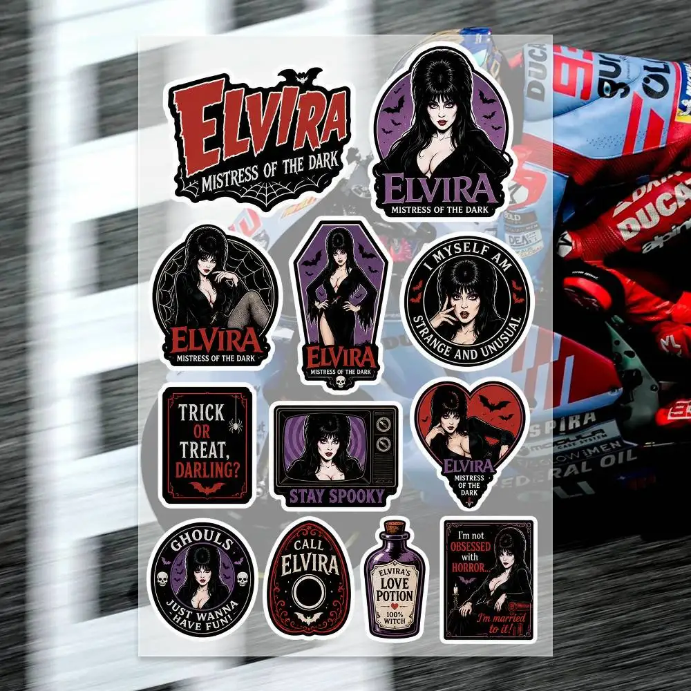 E-LVIRA  Decal Set High Quality Printed and Cut Stickers Motorcycle Sticker