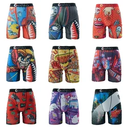 ETHIKA Sexy Men's Underwear Boxer Cueca Men Panty Lingerie Underpants Boxer Shorts Plus Size 3XL Printed Man Boxers Briefs Short