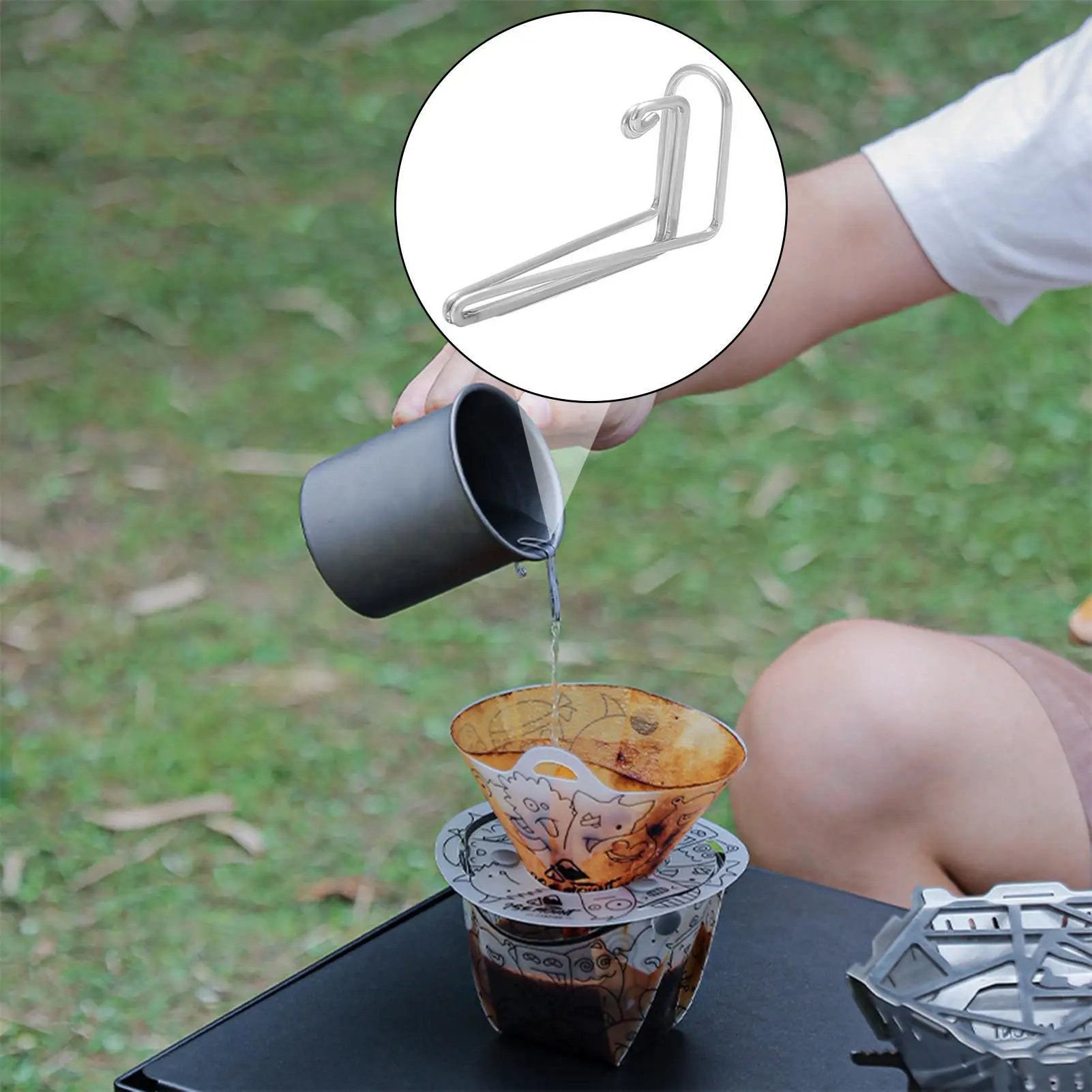 1pc Coffee Spout Control Fitting Directs Stainless Steel Camping Drip Coffee Spout Accessories for Kettles Mugs Cups Cooker