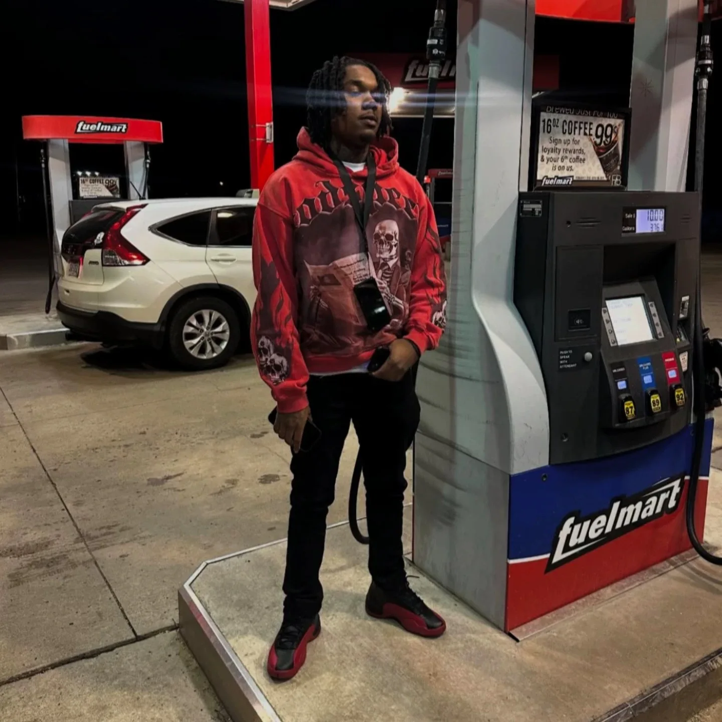 

Retro Waed Hoodie Sweatirt ex Casual Versatile Couple Outerwear Trendy Water Waed Loose Fit Long Sve Crew Ne