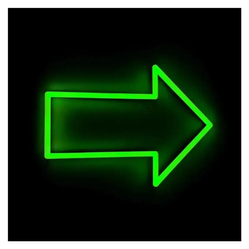 Arrow Neon Sign USB Powered Light For Office Supermarket Store Club Hotel Business Backdrop Personality Wall Decor 35cmx26cm