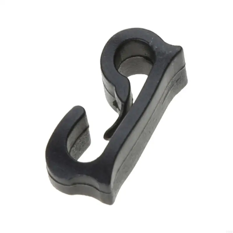 U90E 10 pcs พลาสติกตั้งแคมป์เต็นท์เสาตะขอหัวเข็มขัดคาราวานกันสาดเต็นท์ที่แขวนไม้แขวน