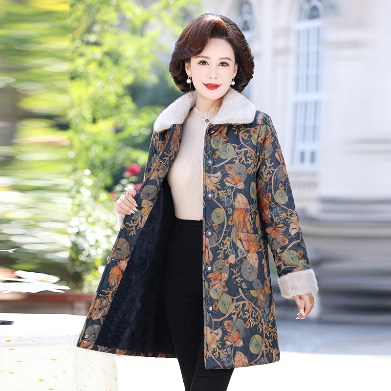 

Винтажное хлопковое пальто, утепленная стеганая куртка, женская зимняя новая стильная парка на флисовой подкладке, женская верхняя одежда