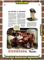 METAL SIGN - 1944 International Truck Vintage Ad 03 Aluminum