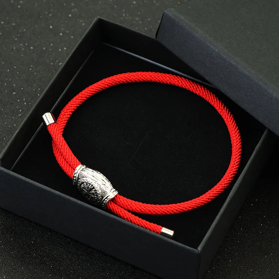 Pulseira de corda da sorte para homens, 6 cores, grau a, 4mm, fio milan, charme, braslet, retrô, viking, acessórios de ciclismo para motocicleta
