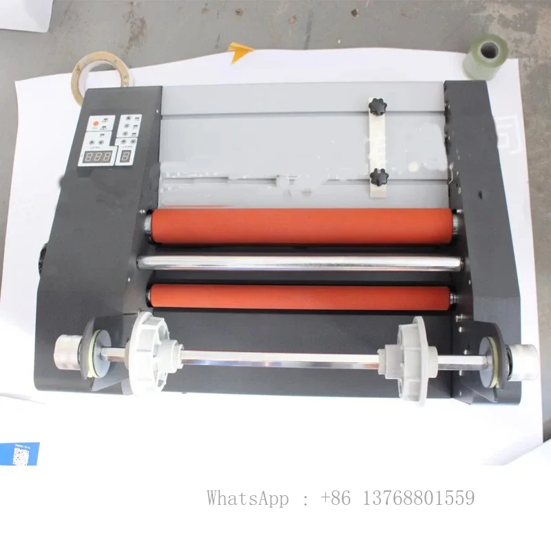 A3 Size Electric Laminating Machine FM360 Paper Laminator Cold Hot Mounting steel roller mounting machine double-sided