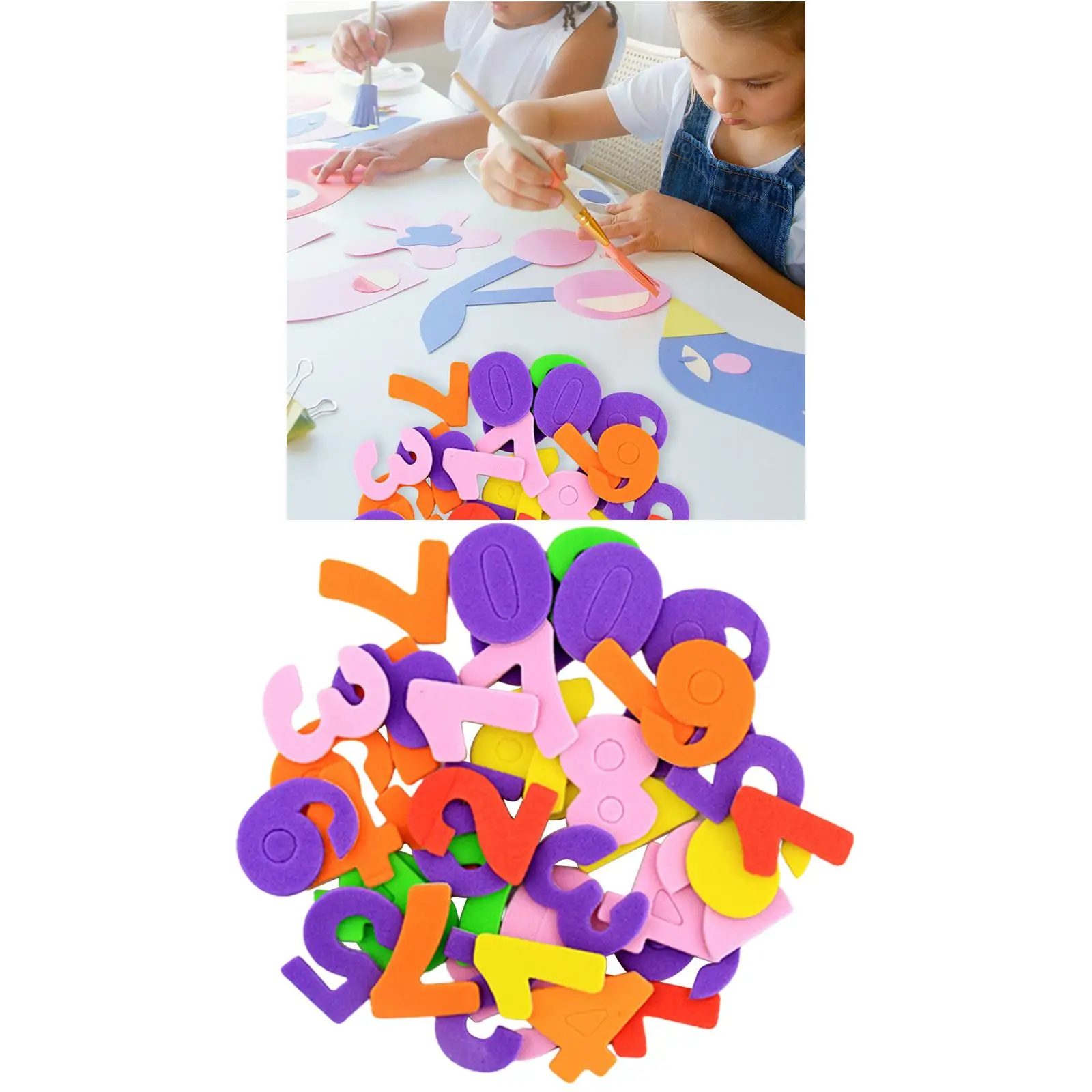 ملصقات إسفنجية يدوية للأطفال سهلة التقشير ذاتية اللصق وأشكال متنوعة لبطاقات المعايدة لسكرابوكينغ ومستلزمات تزيين المنزل