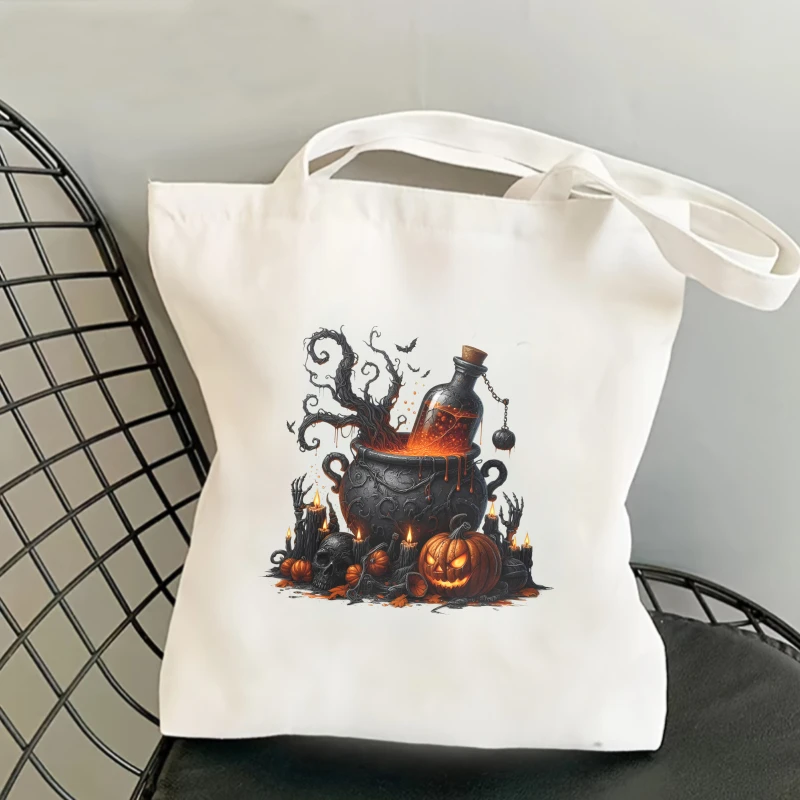 2PCS Halloween Cauldron Pumpkins Candles Roses Heat Transfer Sticker dtf transfers prints Iron On Transfer Patches For Clothes