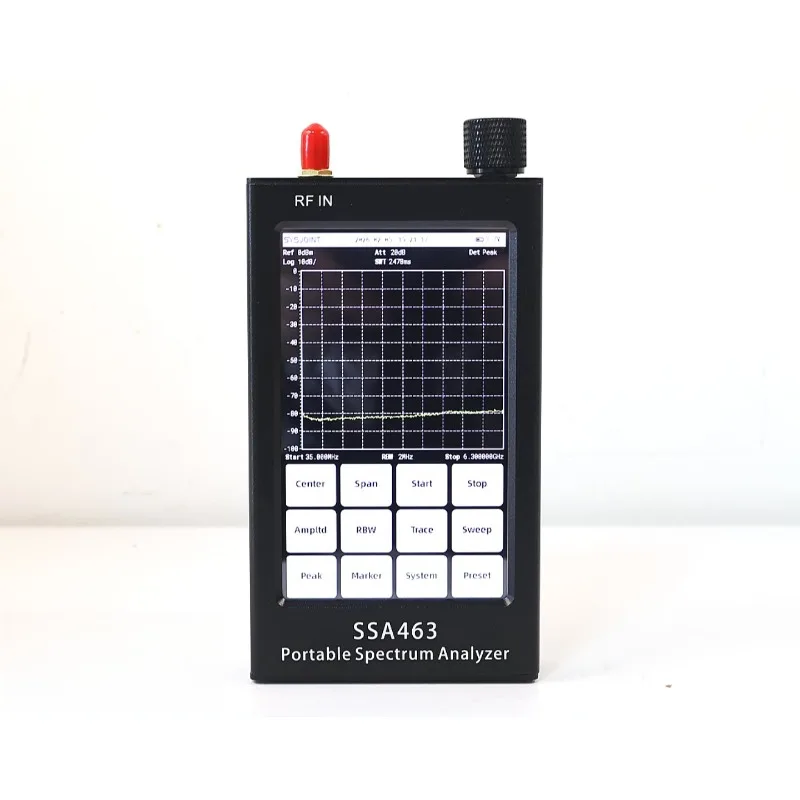 SSA463 Portable 35MHz-6.3GHz High-precision Spectrum Analyzer with 4.3-inch Screen