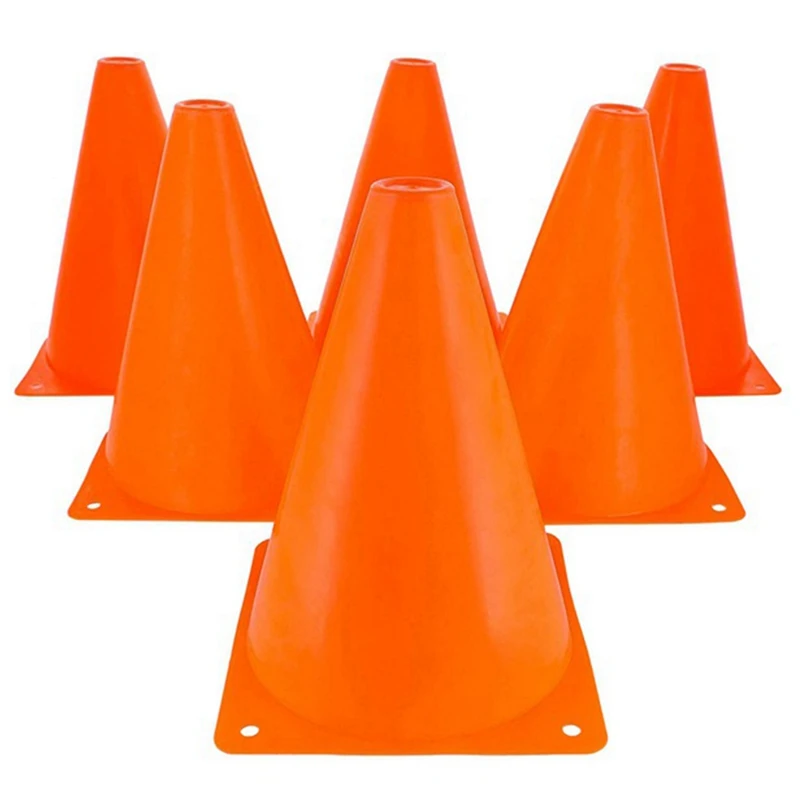 30 Pcs Plastic Traffic Cone Training Sign Tube Football Training Cone Agile Sports Cone For Drills Football Basketball